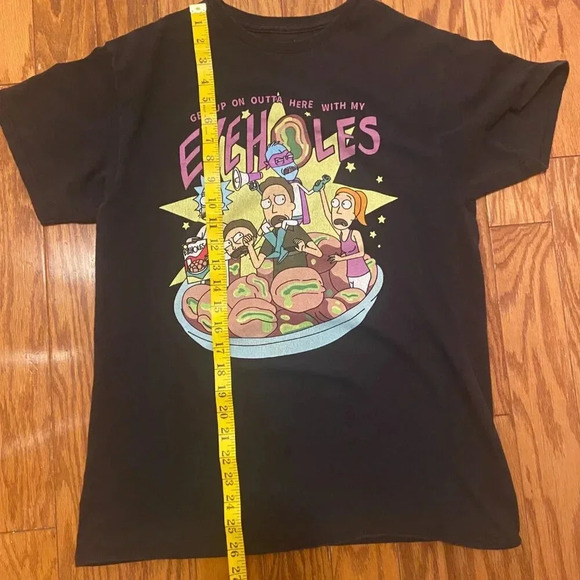 Rick and Morty Adult Swim Black TShirt, Medium - Picture 3 of 6